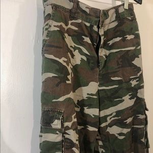 Canvas camo pants